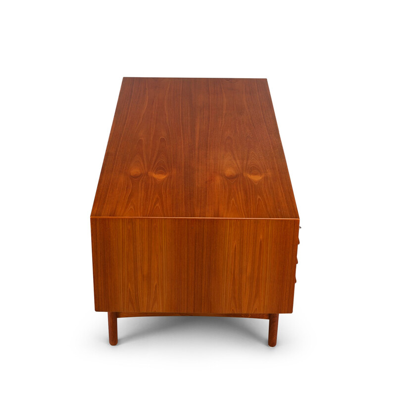 Vintage Teak Free Standing Desk by Valdermar Mortensen, Denmark, 1960