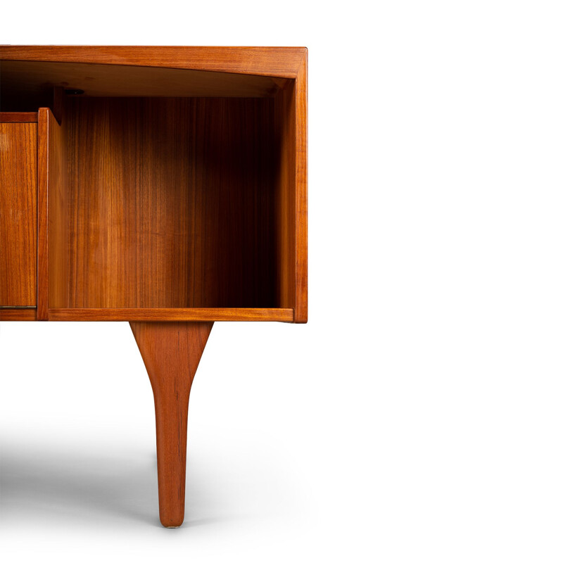 Vintage Teak Free Standing Desk by Valdermar Mortensen, Denmark, 1960