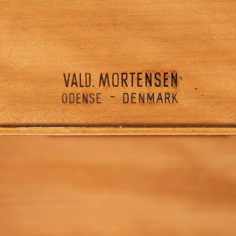 Bureau indépendant vintage en teck par Valdermar Mortensen, Danemark, 1960