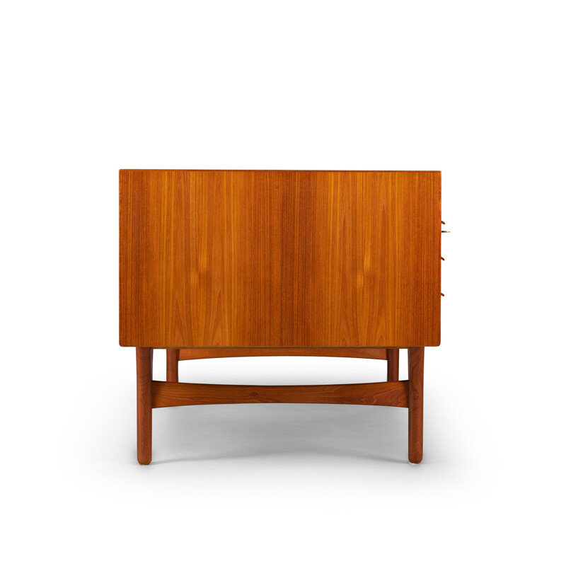 Vintage Teak Free Standing Desk by Valdermar Mortensen, Denmark, 1960