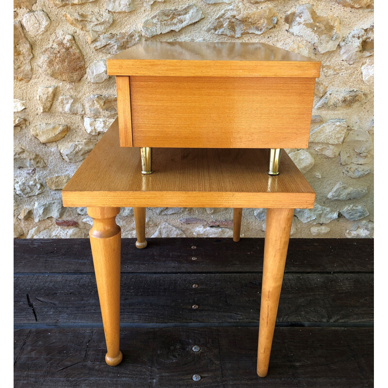 Vintage bedside table Scandinavian 1970