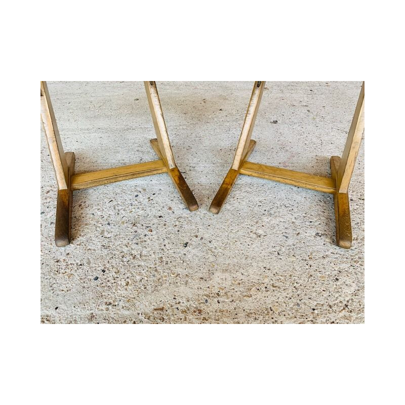 Paire de chaises d'école vintage pour enfant par Casala
