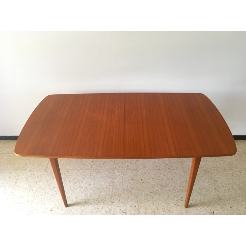 Table à repas vintage en teck scandinave 1960