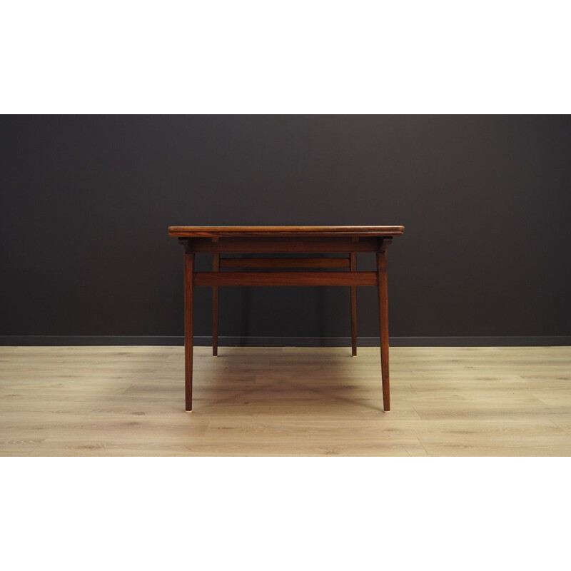 Vintage extentible rosewood dining table 1960s