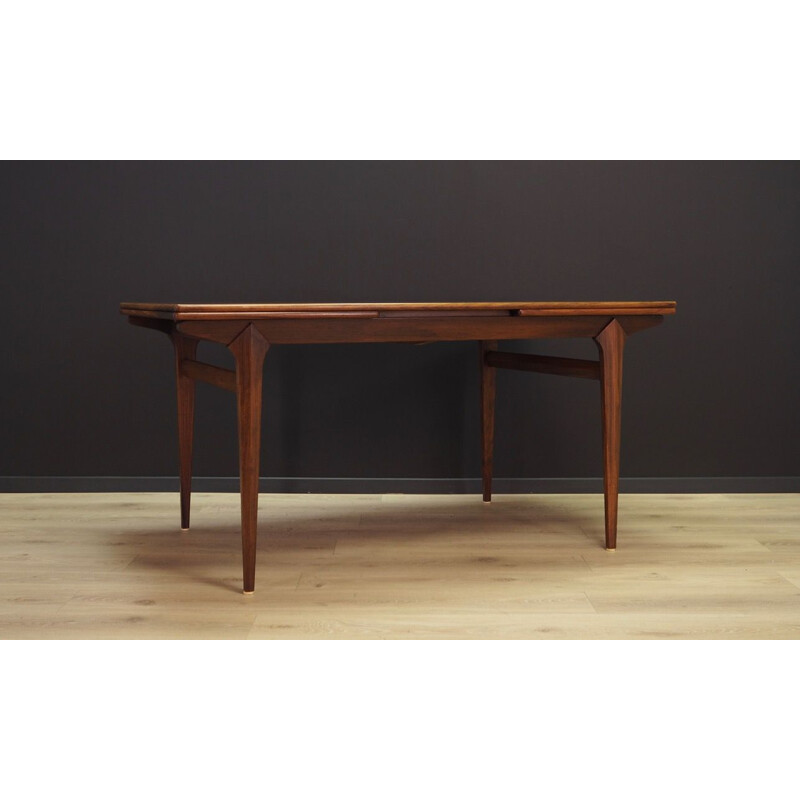 Vintage extentible rosewood dining table 1960s