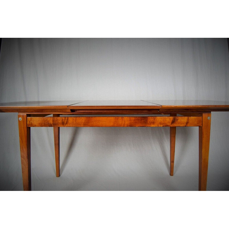 Mid Century Expandable Dining Table Czechoslovakia, 1960