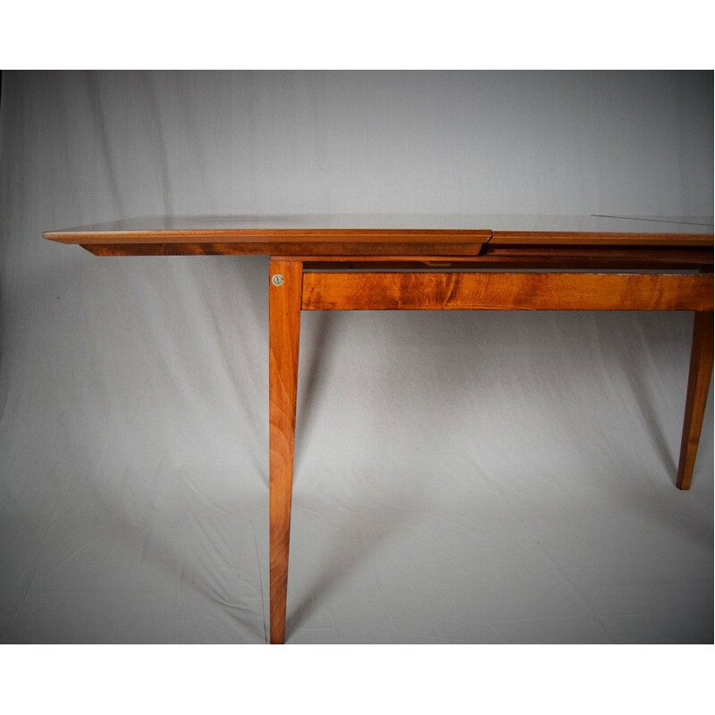 Mid Century Expandable Dining Table Czechoslovakia, 1960