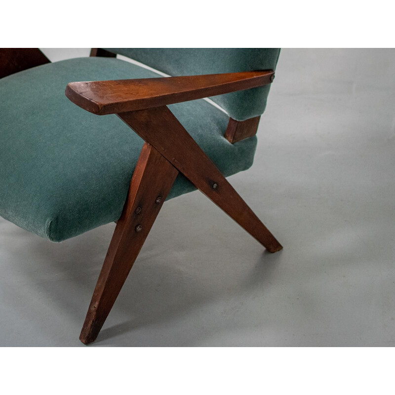 Midcentury Armchair  "Model Z" by Jose Zanine Caldas, Brazil 1950s