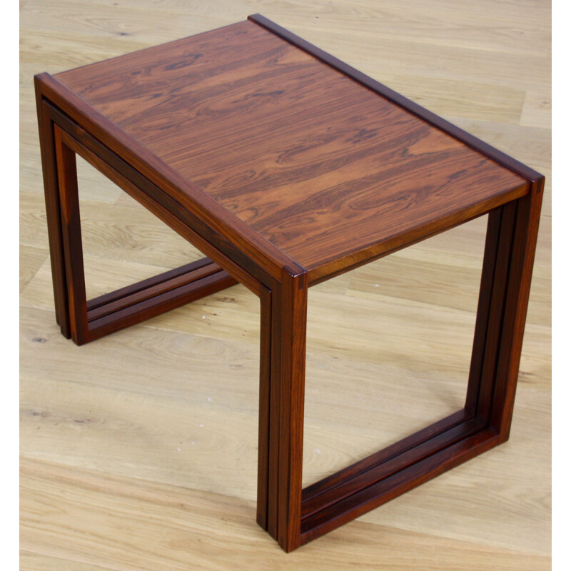 Nesting tables in rosewood, Kai KRISTIANSEN - 1950s