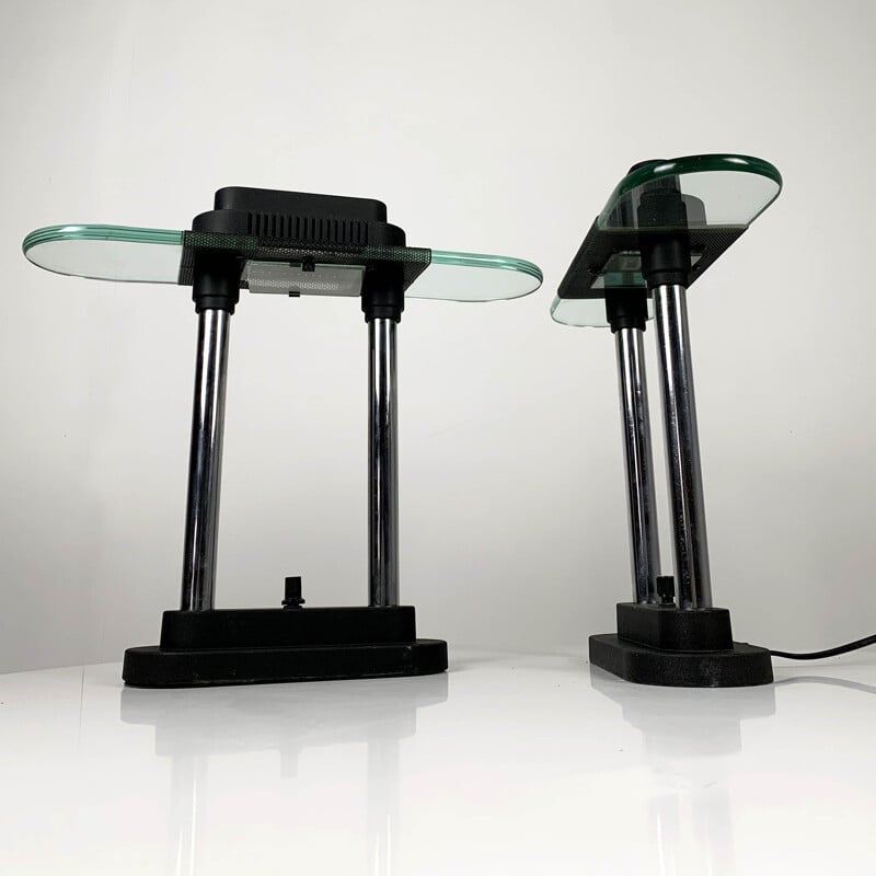Pair of vintage Table Lamps by Robert Sonneman for George Kovacs, 1980s