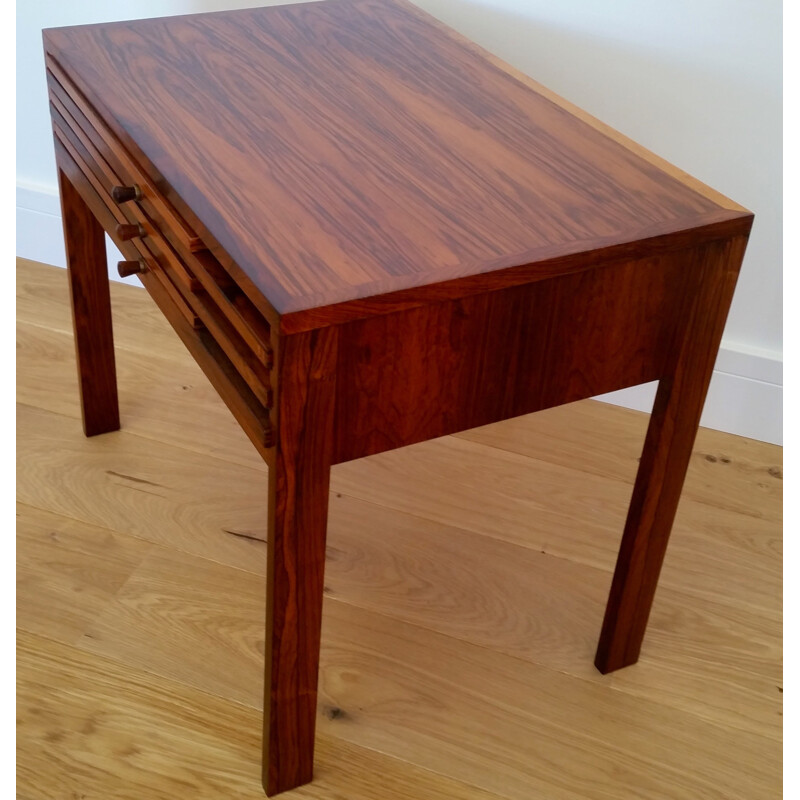 Scandinavian nesting tables and side table in Rio rosewood, Illum WIKKELSO - 1960s