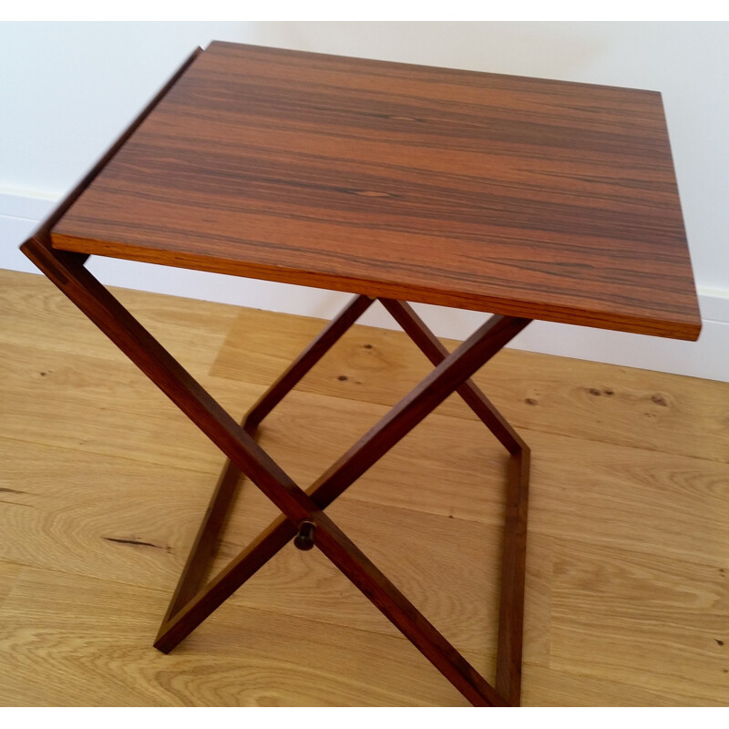 Scandinavian nesting tables and side table in Rio rosewood, Illum WIKKELSO - 1960s