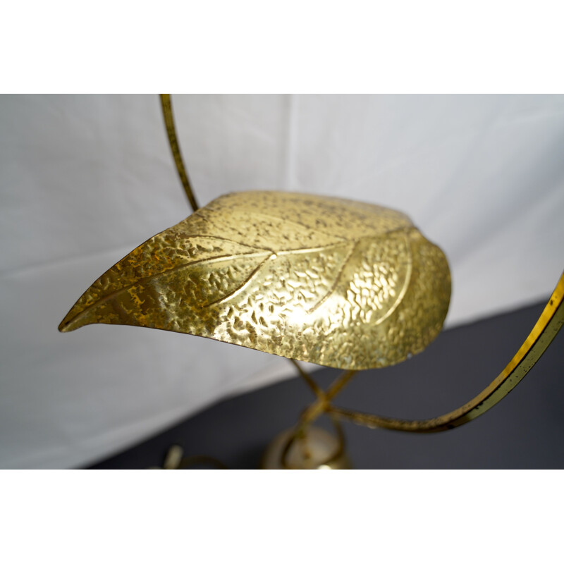 Vintage Italian Brass 3-Arm Floor Lamp by Tommaso Barbi 1970