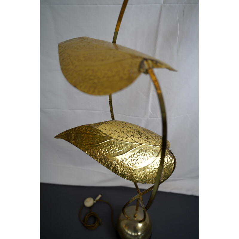 Vintage Italian Brass 3-Arm Floor Lamp by Tommaso Barbi 1970