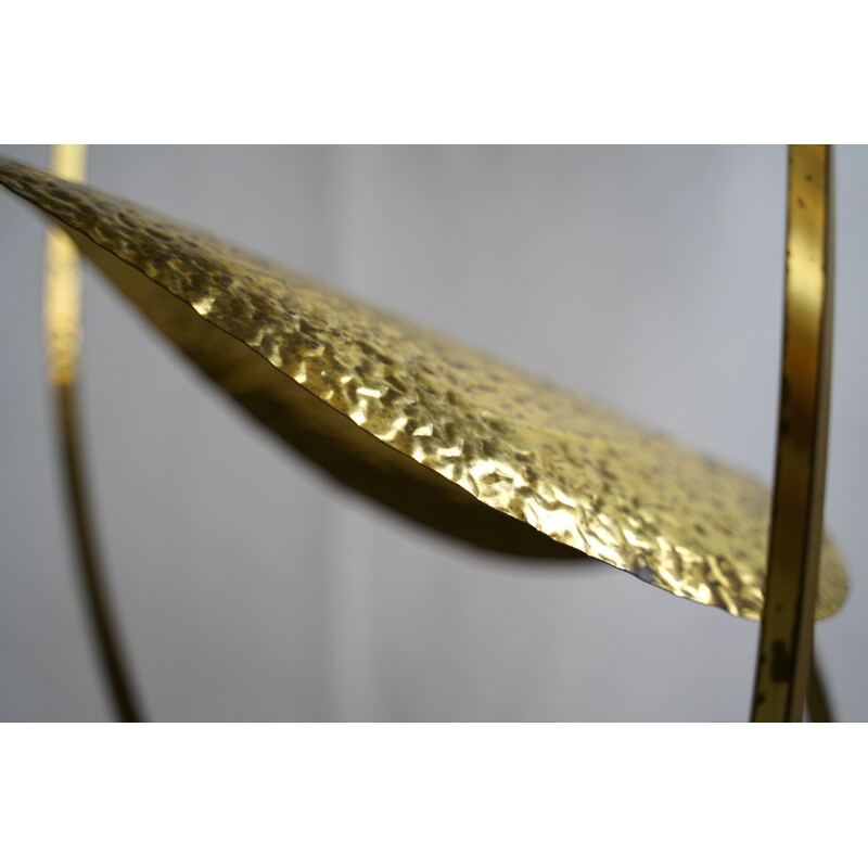 Vintage Italian Brass 3-Arm Floor Lamp by Tommaso Barbi 1970