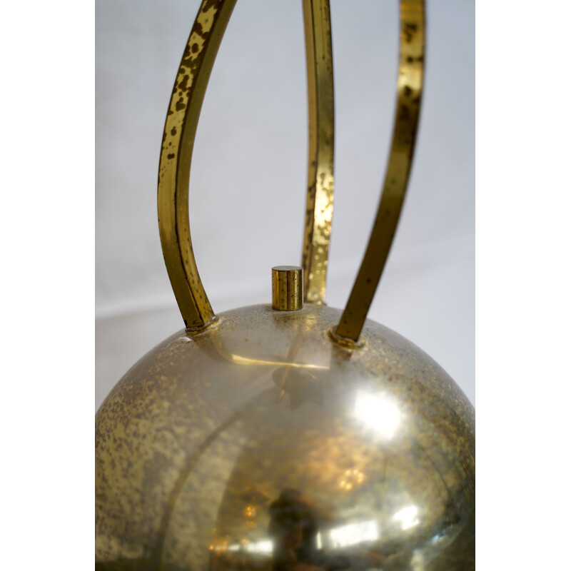 Vintage Italian Brass 3-Arm Floor Lamp by Tommaso Barbi 1970