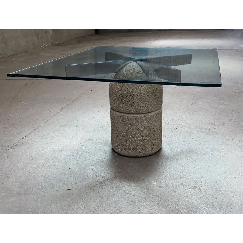 Table de salle à manger vintage "Paracarro" par Giovanni Offredi Saporiti I italie 1970