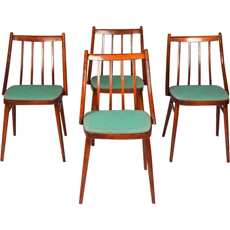 Set of 4 vintage Dining Chairs by Antonín Šuman 1966s