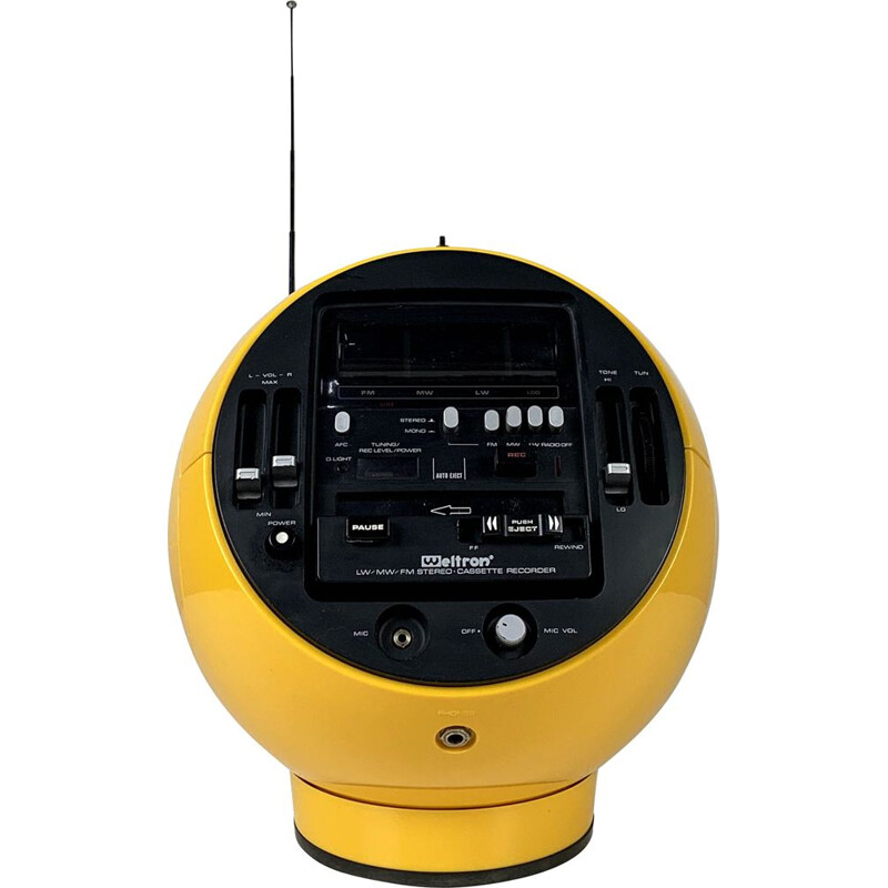 Vintage Space Ball Radio  Model 2004 from Weltron, 1970s