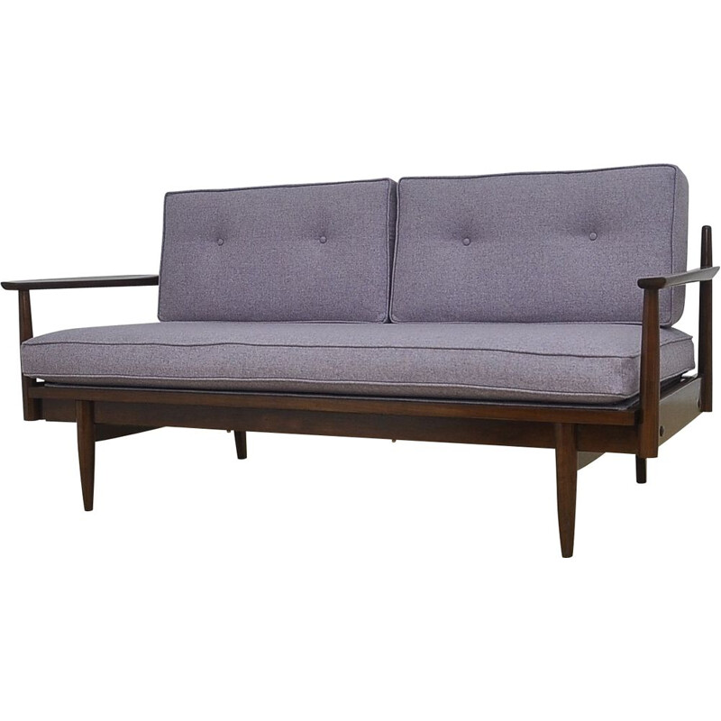 Vintage Extendable sofa with wool upholstery, day bed, 1960s