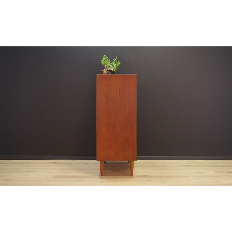 Vintage teak chest of drawers, Denmark, 1970s