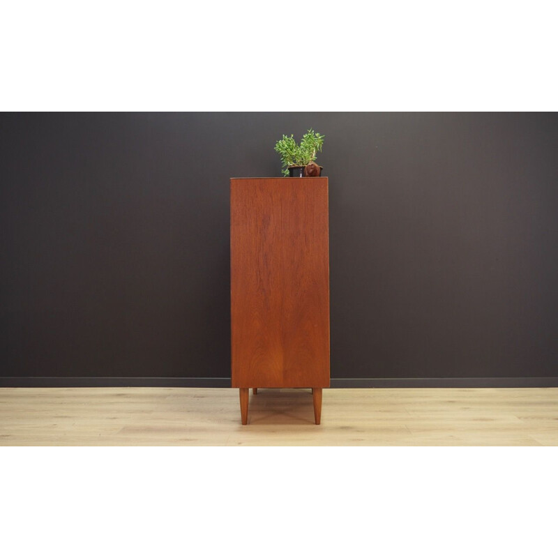 Vintage teak chest of drawers, Denmark, 1970s