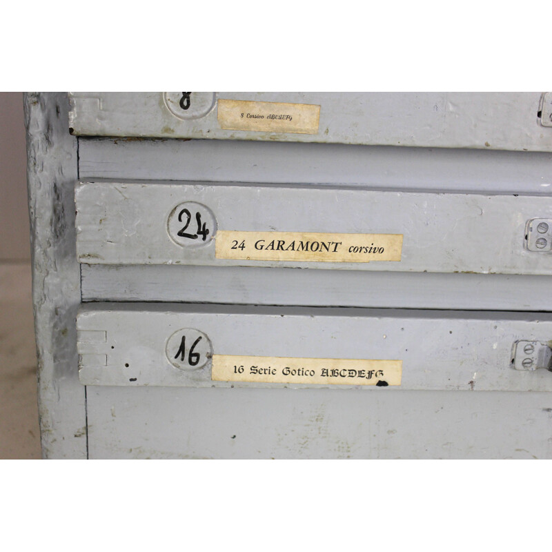 Vintage Typography Chests Of Drawers 1940s