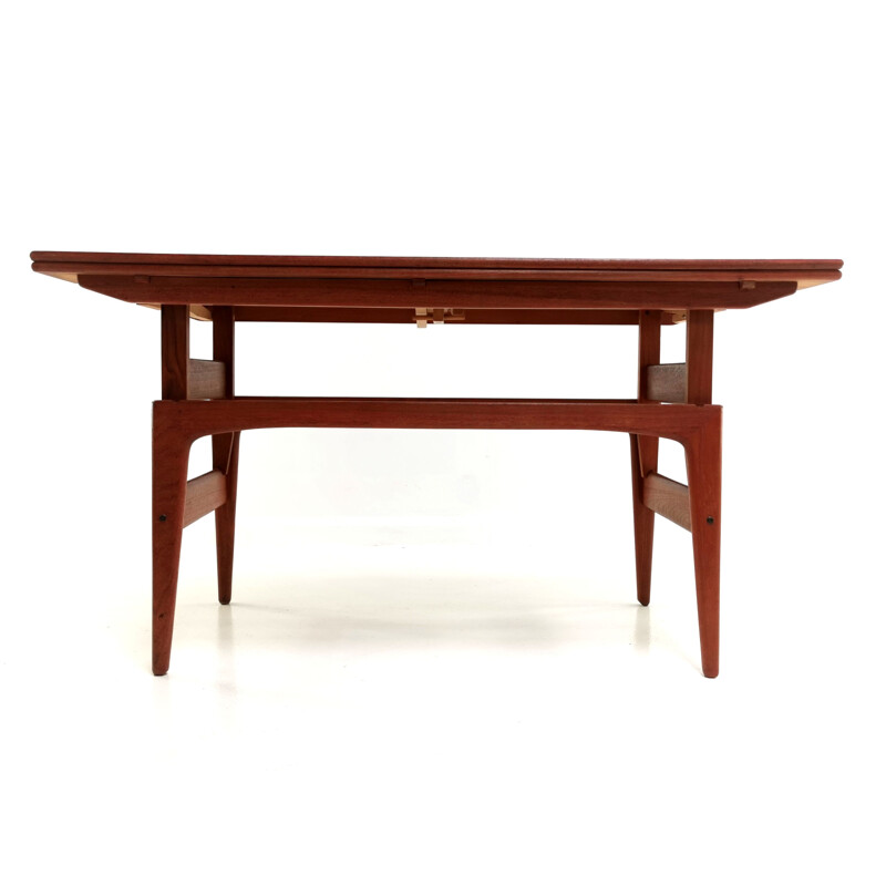 Mid Century Trioh Teak Metamorphic Dining Coffee Table Danish 1960s