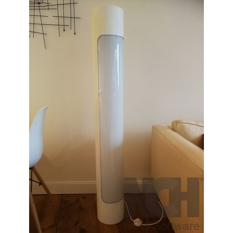 Vintage Italian luminous cylinder column 1970