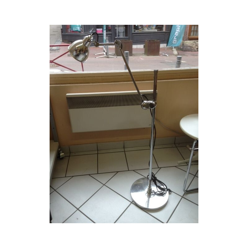 Vintage chromed floor lamp Gras