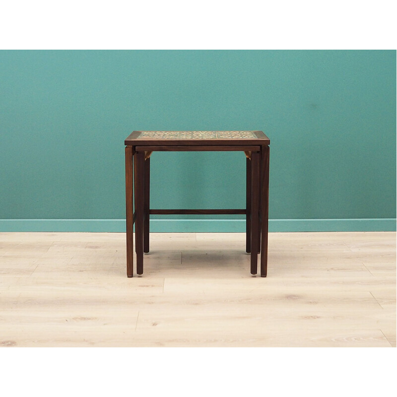 Pair of teak nesting tables, Denmark 1960