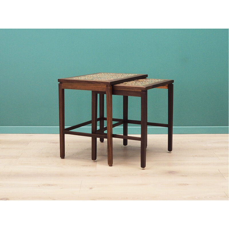 Pair of teak nesting tables, Denmark 1960