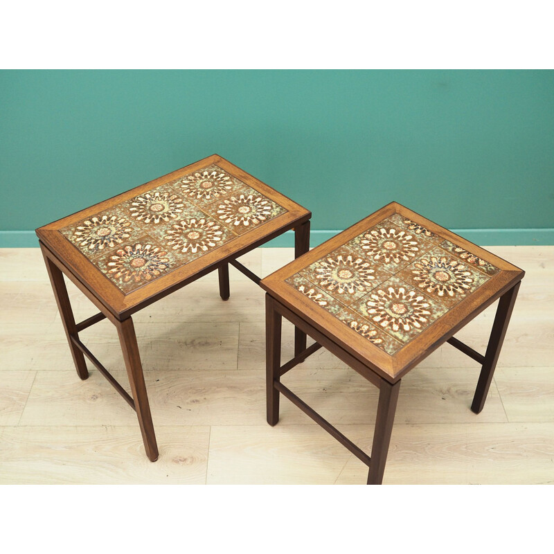 Pair of teak nesting tables, Denmark 1960