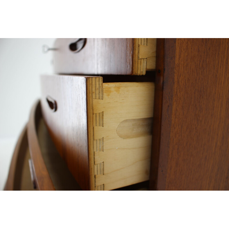 Vintage danish teak chest of drawers 1960