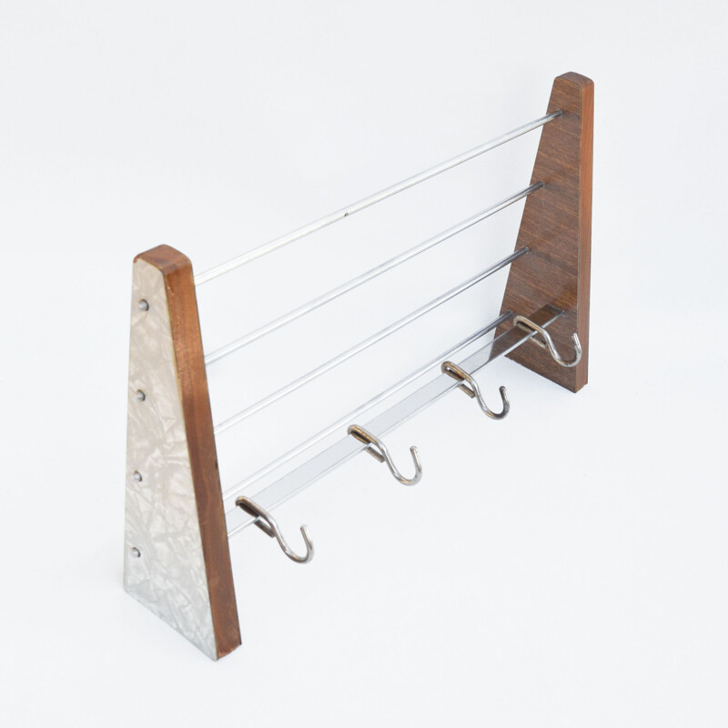 Vintage Brasel coat rack Czechoslovakia 1950