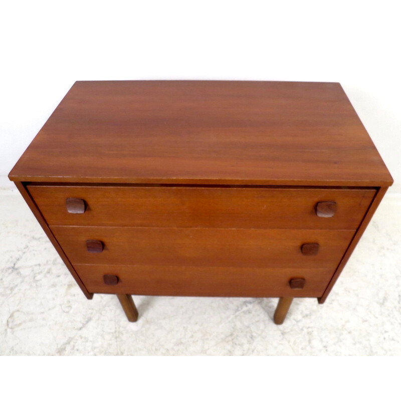 Scandinavian chest of 3 drawers in teak - 1950s