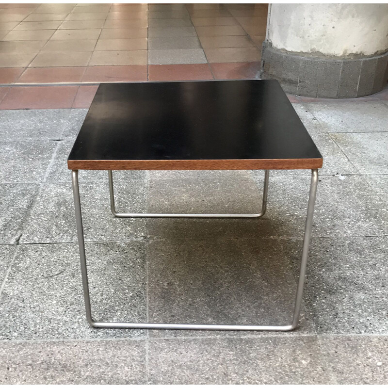 Vintage black coffee table by Pierre GUARICHE 1955s