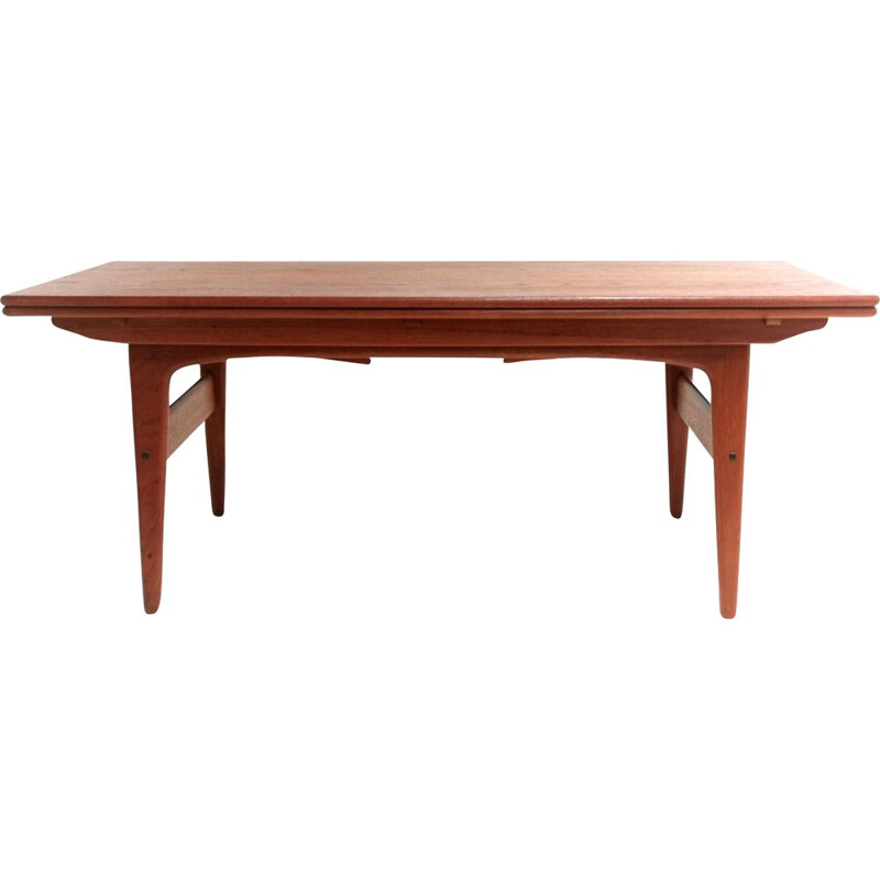 Mid Century Trioh Teak Metamorphic Dining Coffee Table Danish 1960s