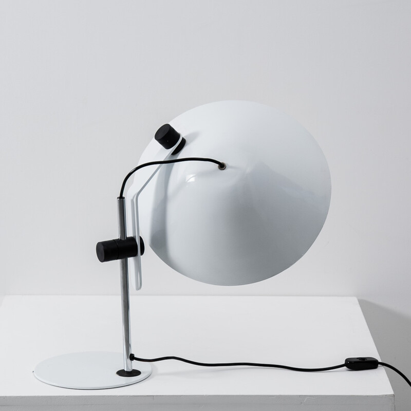 Lampe modulable italienne blanche, Elio MARTINELLI - 1970