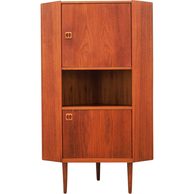 Armoire d'angle vintage en teck, Danemark, 1970