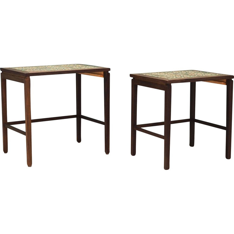 Pair of teak nesting tables, Denmark 1960