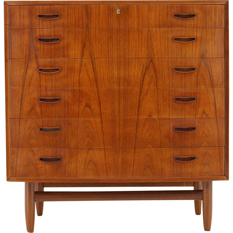 Vintage danish teak chest of drawers 1960