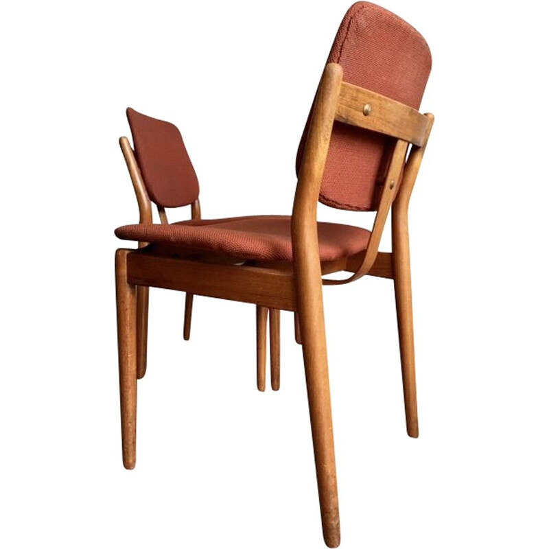 Pair of vintage dining chairs, Arne Vodder for Sibast 1960