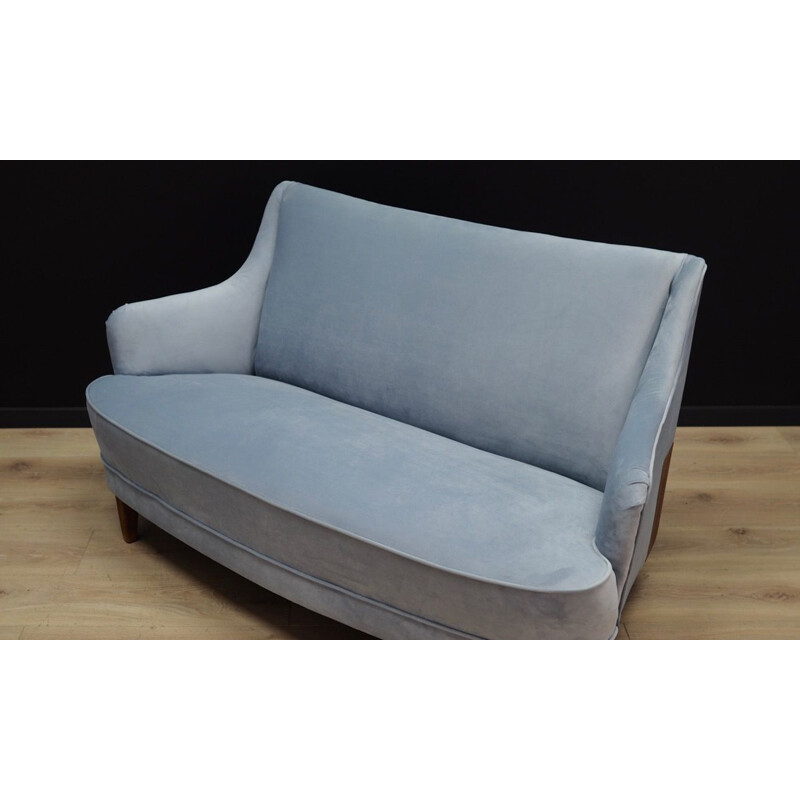 Vintage Danish sky blue sofa 1970 