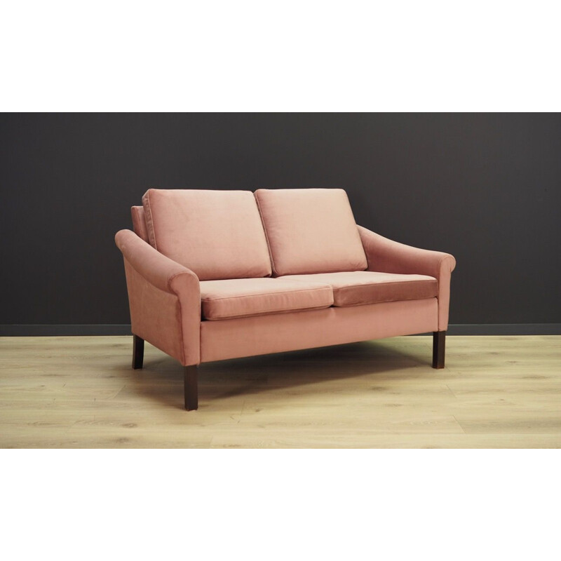 Vintage Danish pink sofa 1960