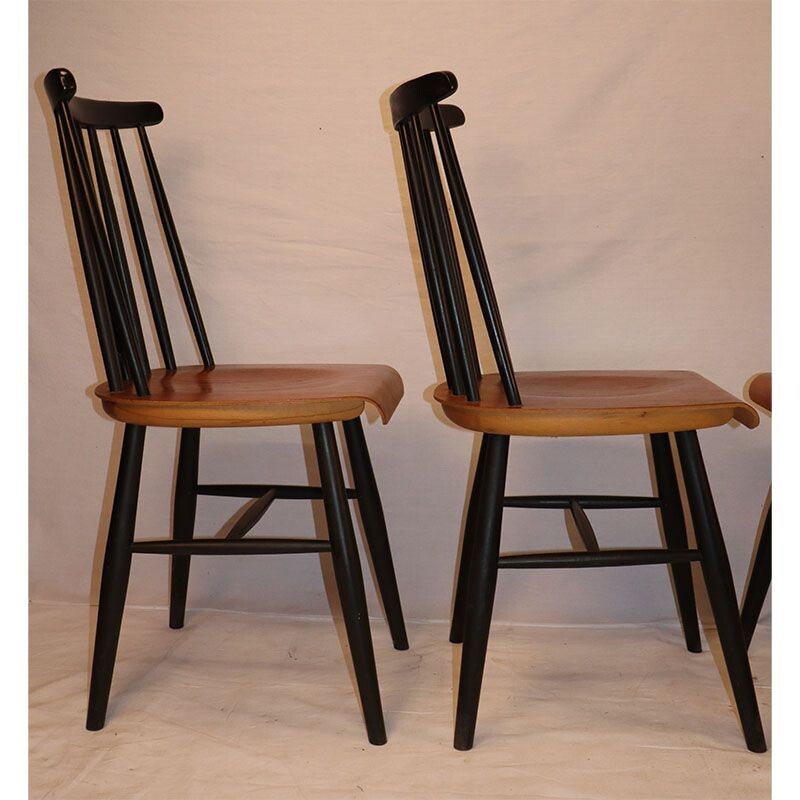 Série de 4 chaises vintage Fanett par Ilmari Tapiovaara 1960