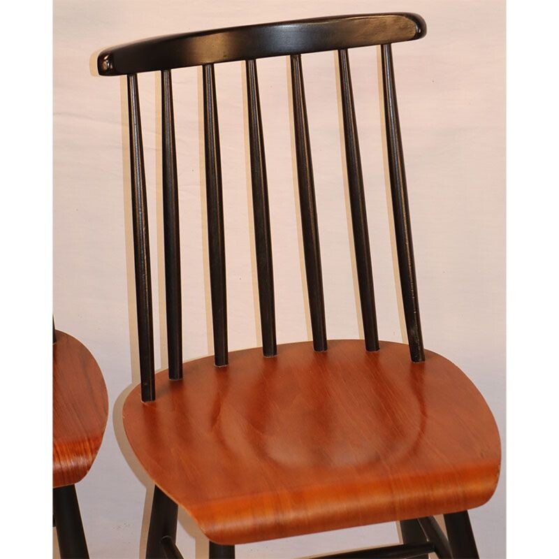 Set of 4 vintage Fanett chairs by Ilmari Tapiovaara 1960