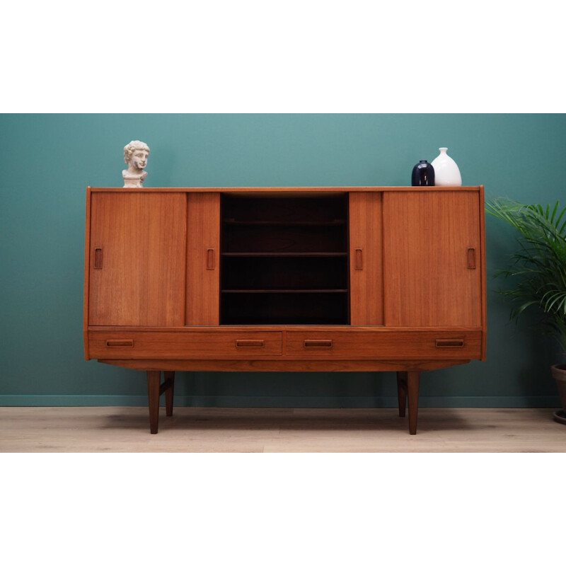 Vintage Hans Jorn Highboard Teak 1960s