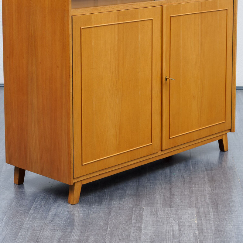 Vintage display cabinet ashwood 1950s