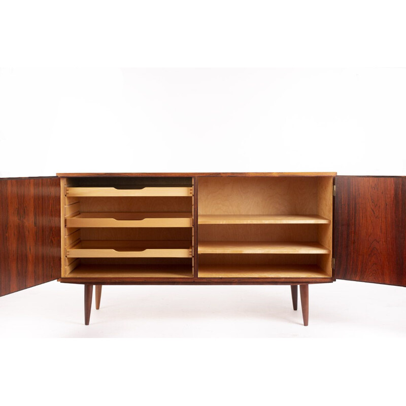 Enfilade vintage Danois en palissandre par Carlo Jensen pour Hundevad & Co 1960